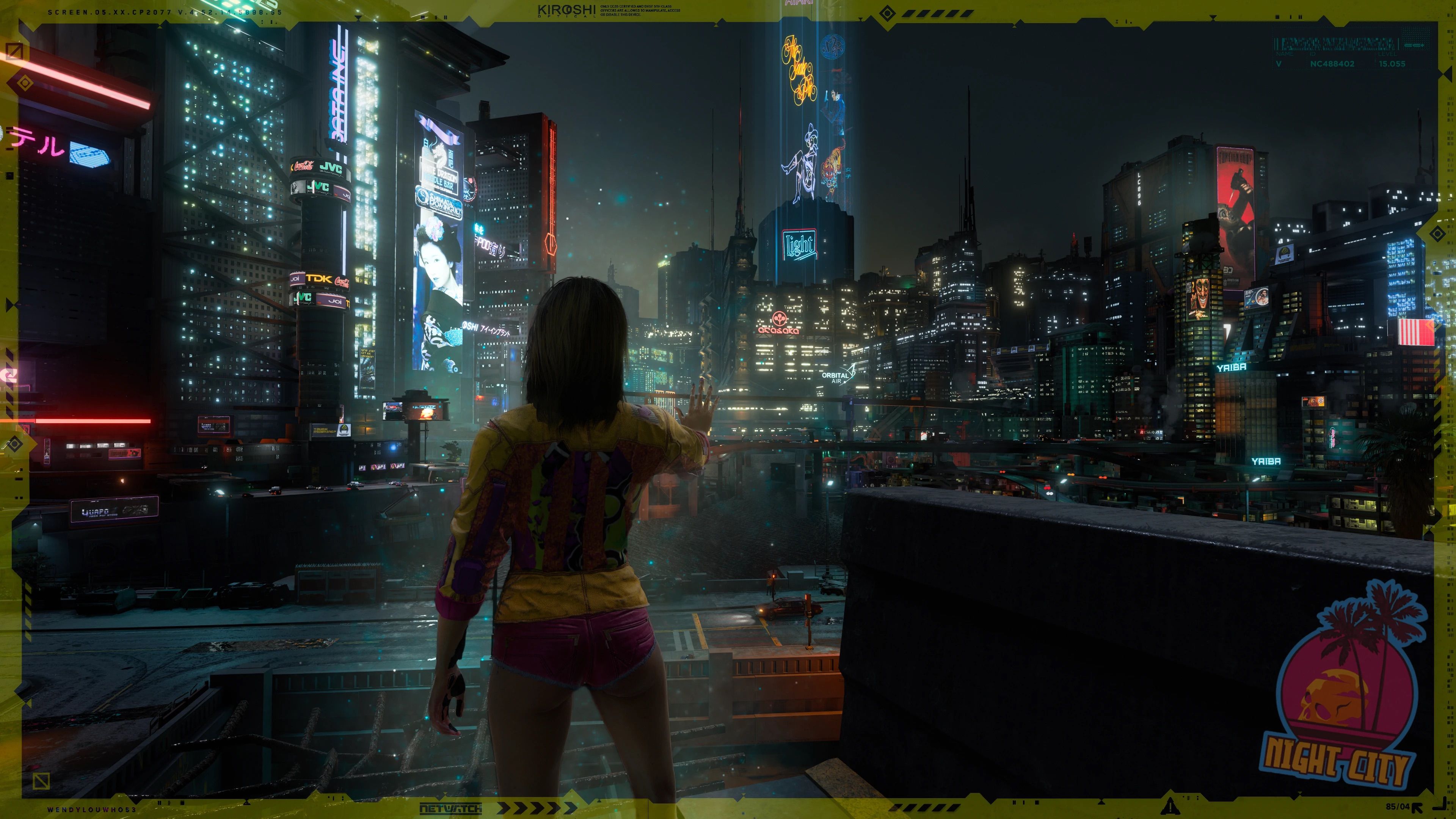 Cyberpunk 2077 - touching Night City